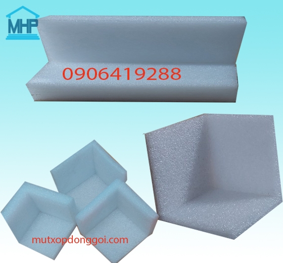 Góc mút xốp pe foam chèn ốp hàng hóa